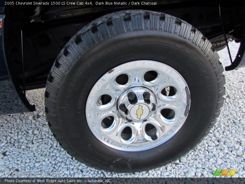 Dark Blue Metallic / Dark Charcoal 2005 Chevrolet Silverado 1500 LS Crew Cab 4x4
