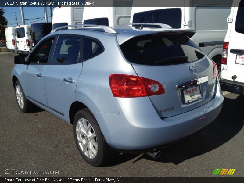 Frosted Steel / Black 2013 Nissan Rogue SV AWD