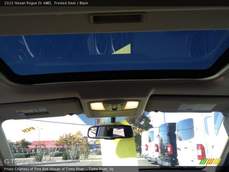 Frosted Steel / Black 2013 Nissan Rogue SV AWD