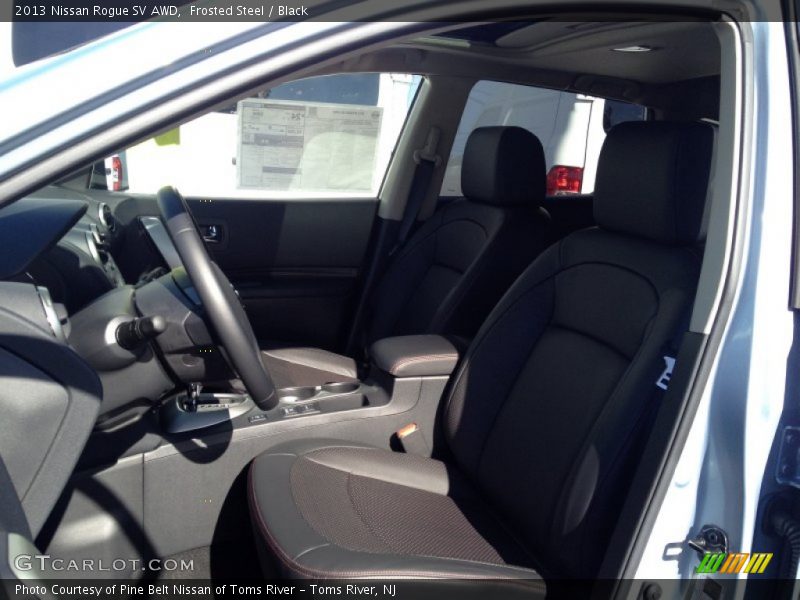 Frosted Steel / Black 2013 Nissan Rogue SV AWD