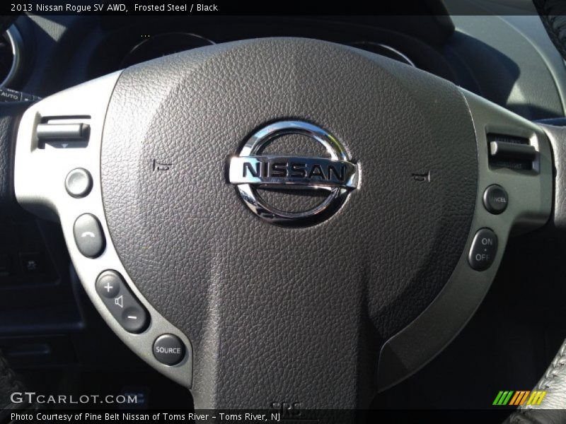 Frosted Steel / Black 2013 Nissan Rogue SV AWD