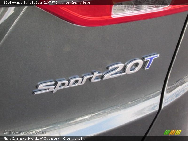Juniper Green / Beige 2014 Hyundai Santa Fe Sport 2.0T FWD
