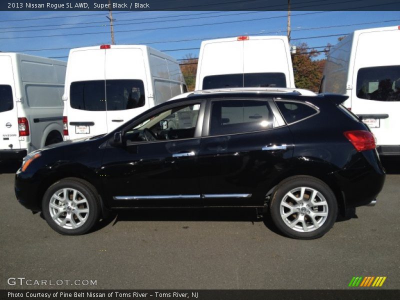 Super Black / Black 2013 Nissan Rogue SL AWD