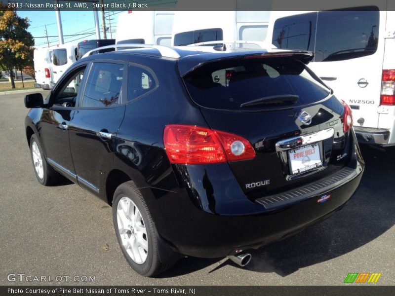 Super Black / Black 2013 Nissan Rogue SL AWD