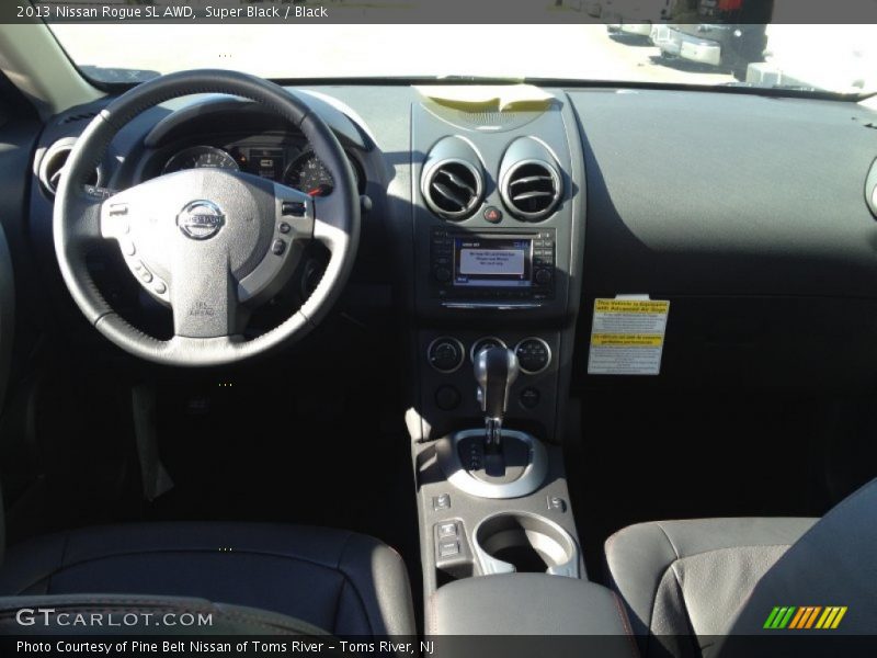 Super Black / Black 2013 Nissan Rogue SL AWD