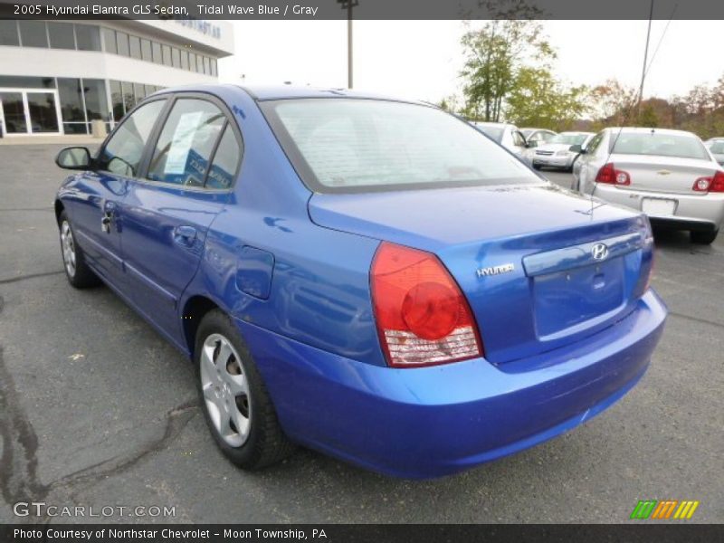 Tidal Wave Blue / Gray 2005 Hyundai Elantra GLS Sedan