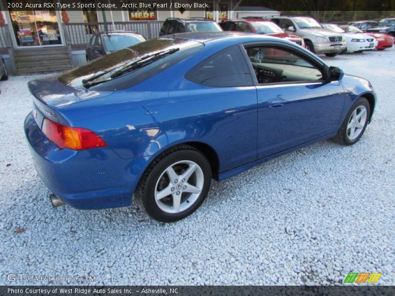 Arctic Blue Pearl / Ebony Black 2002 Acura RSX Type S Sports Coupe