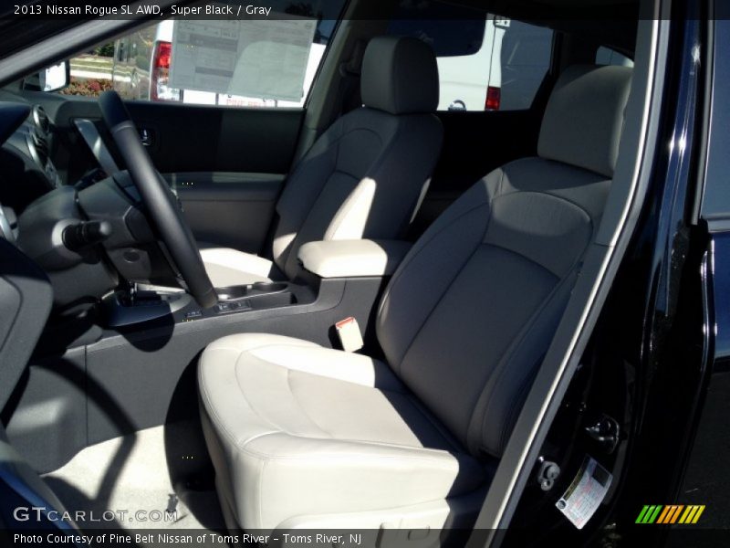 Super Black / Gray 2013 Nissan Rogue SL AWD