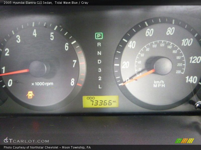 Tidal Wave Blue / Gray 2005 Hyundai Elantra GLS Sedan