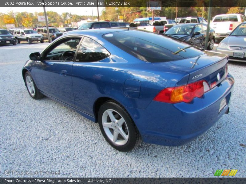 Arctic Blue Pearl / Ebony Black 2002 Acura RSX Type S Sports Coupe