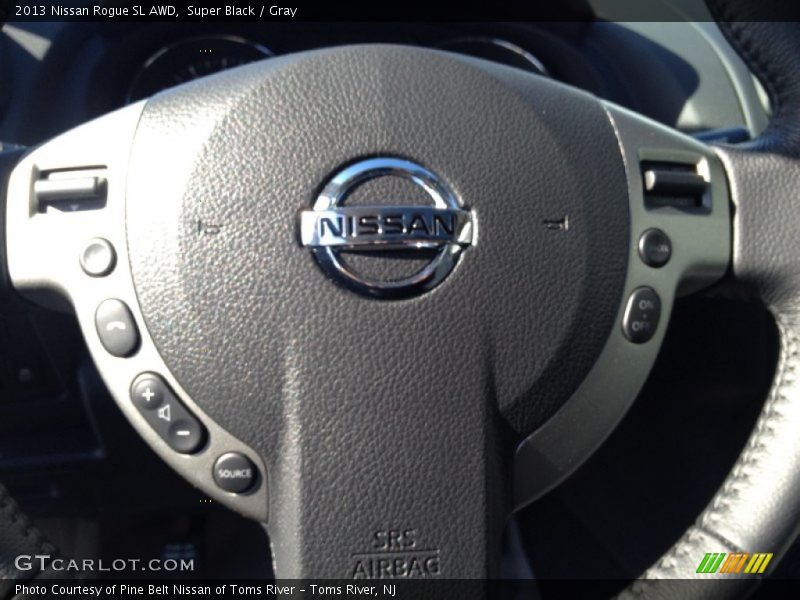 Super Black / Gray 2013 Nissan Rogue SL AWD