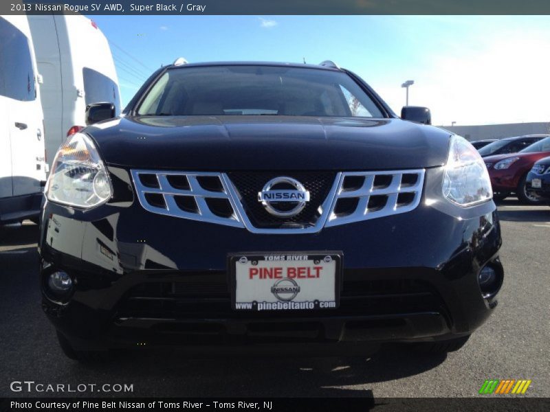 Super Black / Gray 2013 Nissan Rogue SV AWD