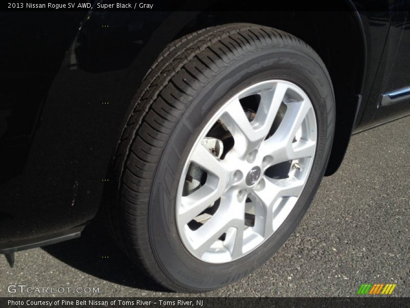 Super Black / Gray 2013 Nissan Rogue SV AWD
