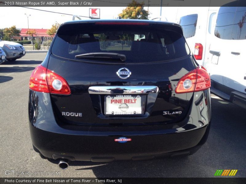 Super Black / Gray 2013 Nissan Rogue SV AWD