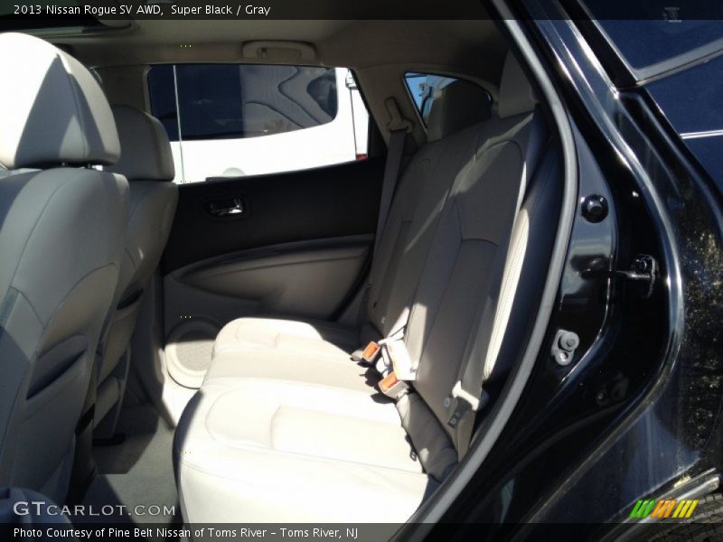 Super Black / Gray 2013 Nissan Rogue SV AWD