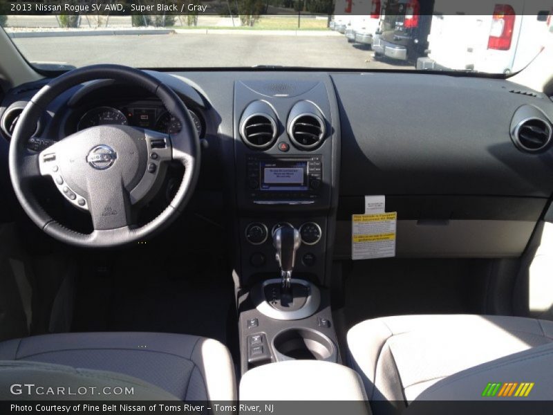 Super Black / Gray 2013 Nissan Rogue SV AWD