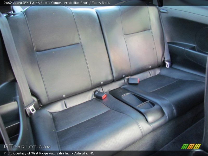 Arctic Blue Pearl / Ebony Black 2002 Acura RSX Type S Sports Coupe