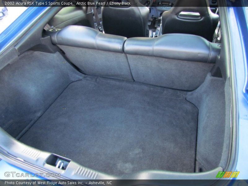 Arctic Blue Pearl / Ebony Black 2002 Acura RSX Type S Sports Coupe