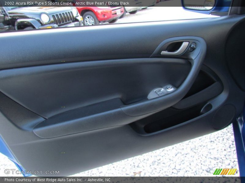 Arctic Blue Pearl / Ebony Black 2002 Acura RSX Type S Sports Coupe