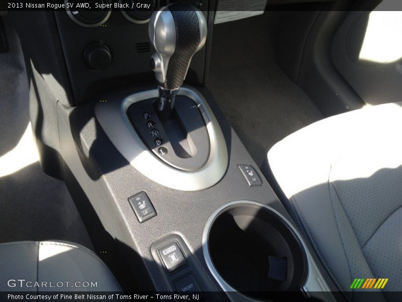 Super Black / Gray 2013 Nissan Rogue SV AWD