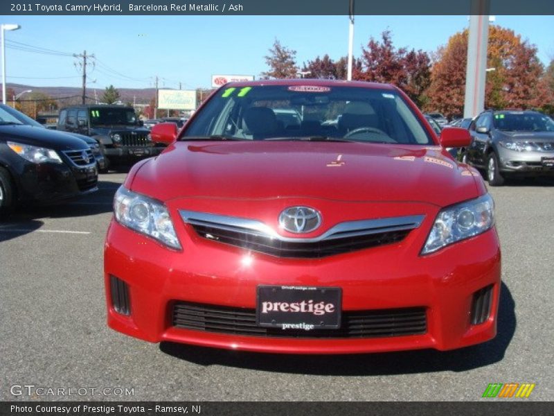 Barcelona Red Metallic / Ash 2011 Toyota Camry Hybrid