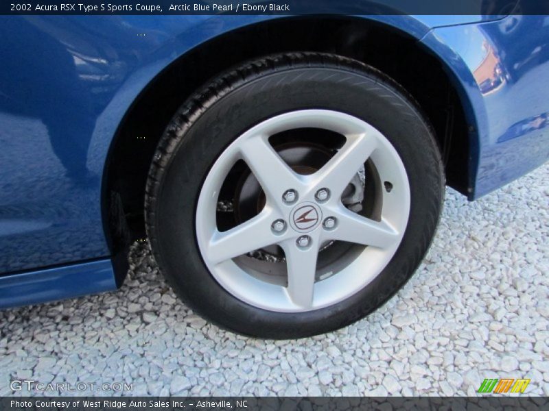 Arctic Blue Pearl / Ebony Black 2002 Acura RSX Type S Sports Coupe