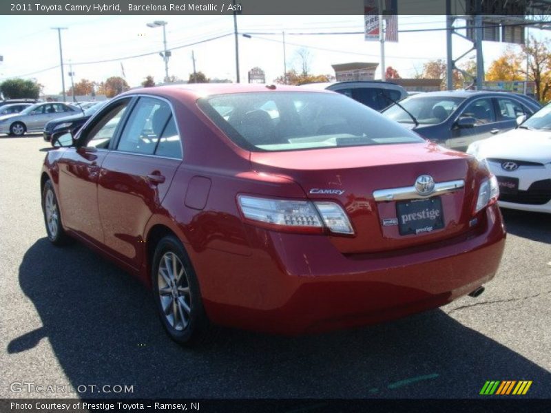 Barcelona Red Metallic / Ash 2011 Toyota Camry Hybrid