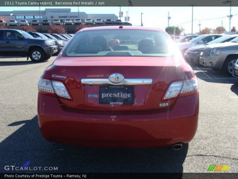 Barcelona Red Metallic / Ash 2011 Toyota Camry Hybrid