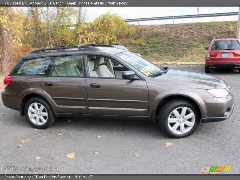 Deep Bronze Metallic / Warm Ivory 2008 Subaru Outback 2.5i Wagon