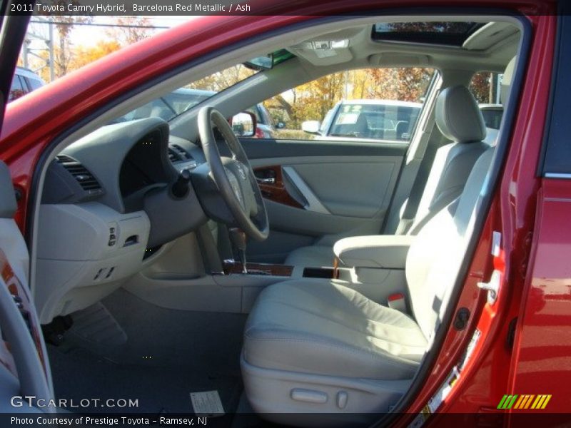 Barcelona Red Metallic / Ash 2011 Toyota Camry Hybrid