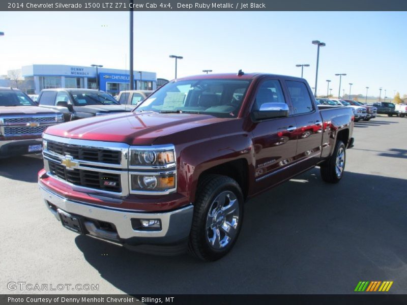 Deep Ruby Metallic / Jet Black 2014 Chevrolet Silverado 1500 LTZ Z71 Crew Cab 4x4