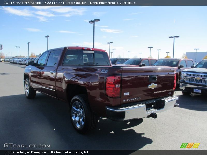 Deep Ruby Metallic / Jet Black 2014 Chevrolet Silverado 1500 LTZ Z71 Crew Cab 4x4