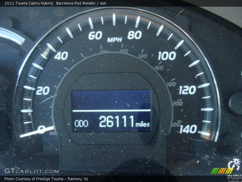 Barcelona Red Metallic / Ash 2011 Toyota Camry Hybrid