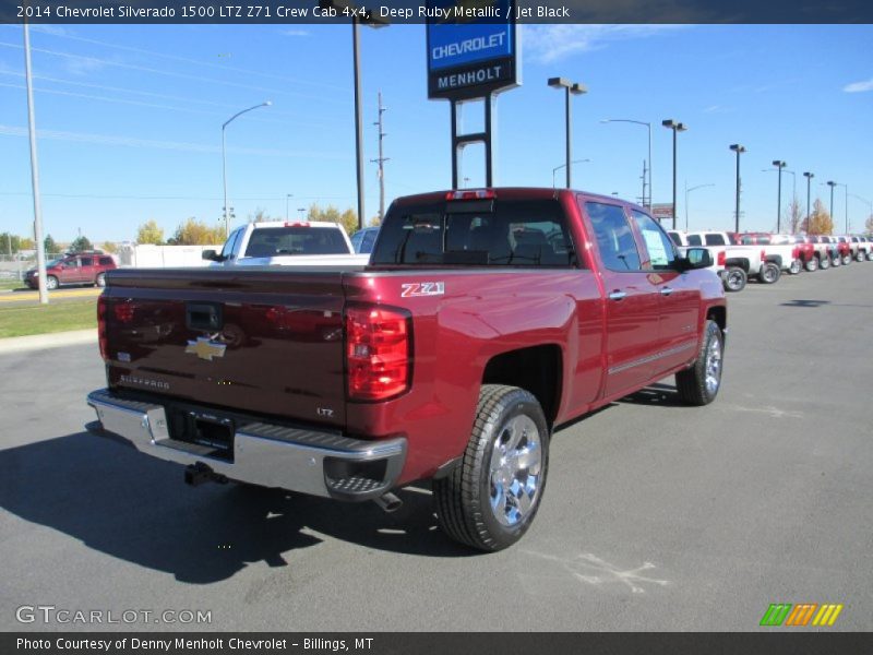 Deep Ruby Metallic / Jet Black 2014 Chevrolet Silverado 1500 LTZ Z71 Crew Cab 4x4