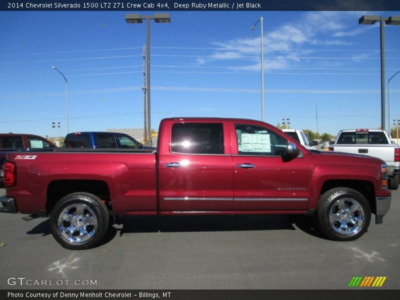 Deep Ruby Metallic / Jet Black 2014 Chevrolet Silverado 1500 LTZ Z71 Crew Cab 4x4