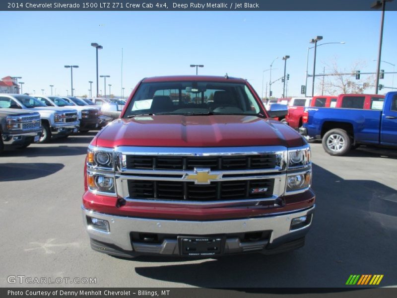 Deep Ruby Metallic / Jet Black 2014 Chevrolet Silverado 1500 LTZ Z71 Crew Cab 4x4