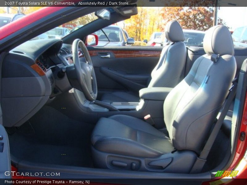 Absolutely Red / Dark Stone 2007 Toyota Solara SLE V6 Convertible