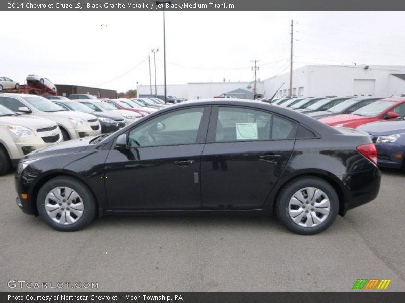 Black Granite Metallic / Jet Black/Medium Titanium 2014 Chevrolet Cruze LS