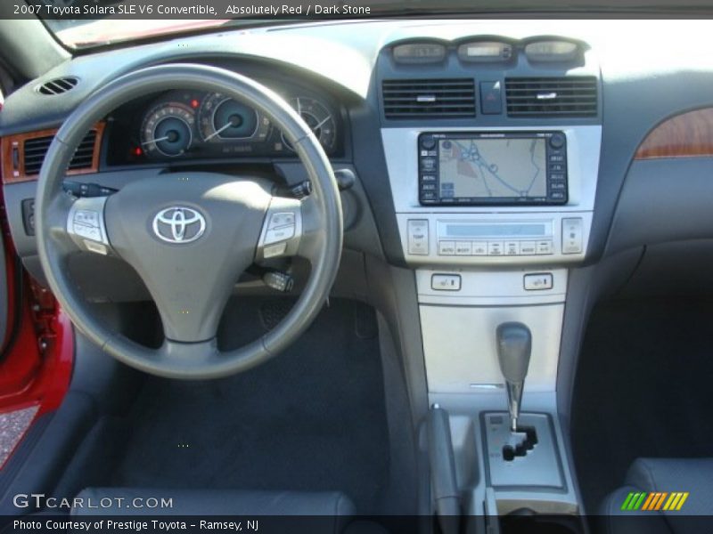 Absolutely Red / Dark Stone 2007 Toyota Solara SLE V6 Convertible