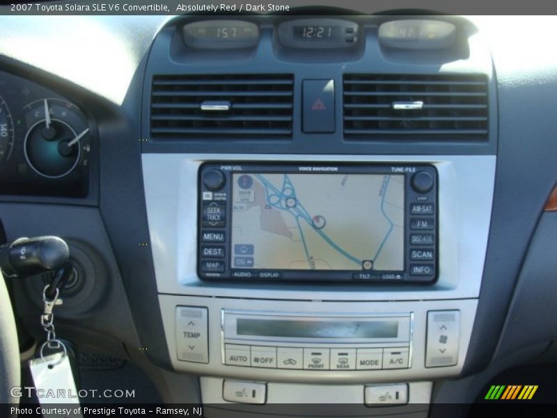 Absolutely Red / Dark Stone 2007 Toyota Solara SLE V6 Convertible