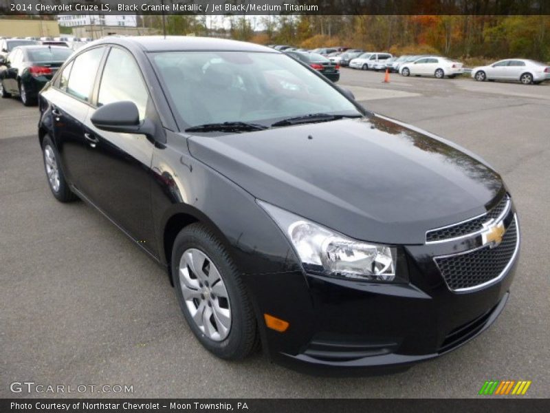 Black Granite Metallic / Jet Black/Medium Titanium 2014 Chevrolet Cruze LS