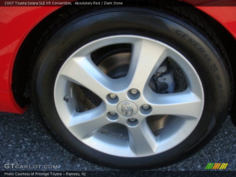 Absolutely Red / Dark Stone 2007 Toyota Solara SLE V6 Convertible