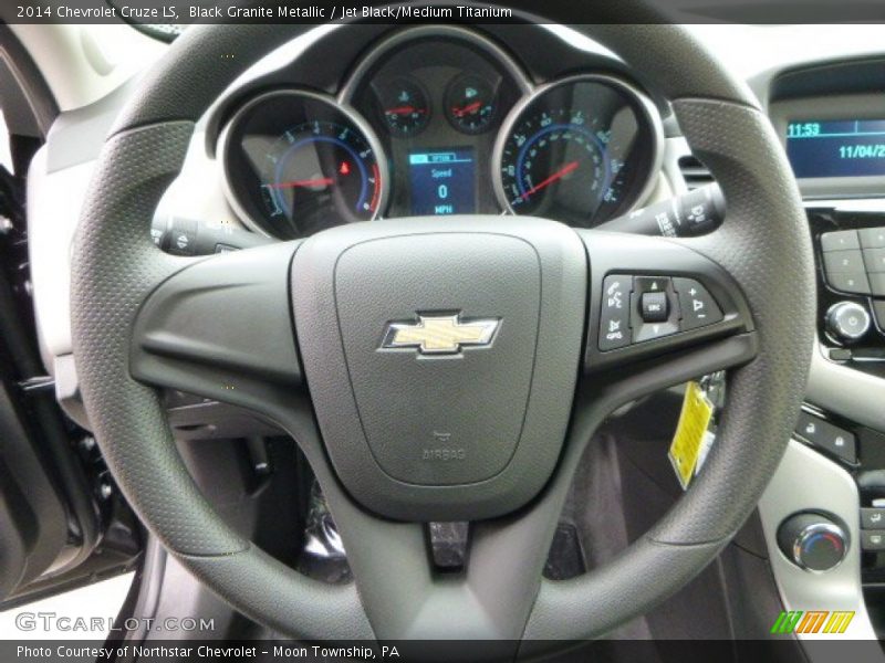 Black Granite Metallic / Jet Black/Medium Titanium 2014 Chevrolet Cruze LS