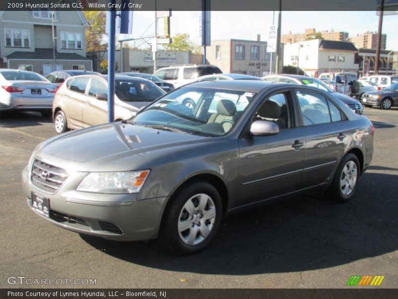 Willow Gray / Gray 2009 Hyundai Sonata GLS