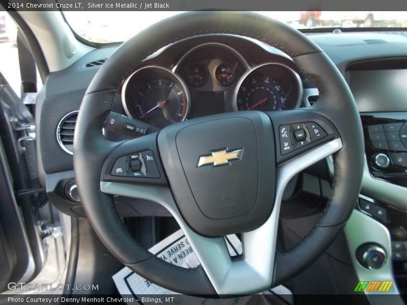 Silver Ice Metallic / Jet Black 2014 Chevrolet Cruze LT