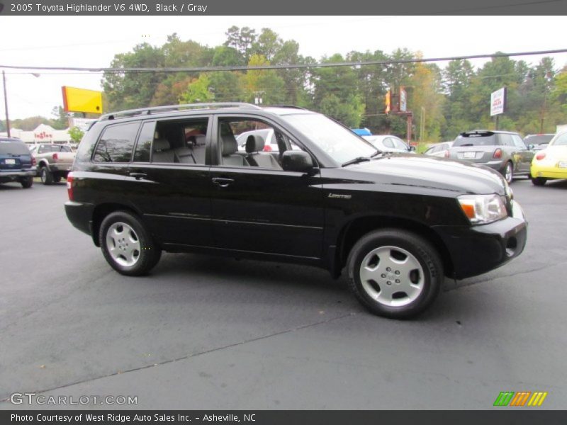 Black / Gray 2005 Toyota Highlander V6 4WD