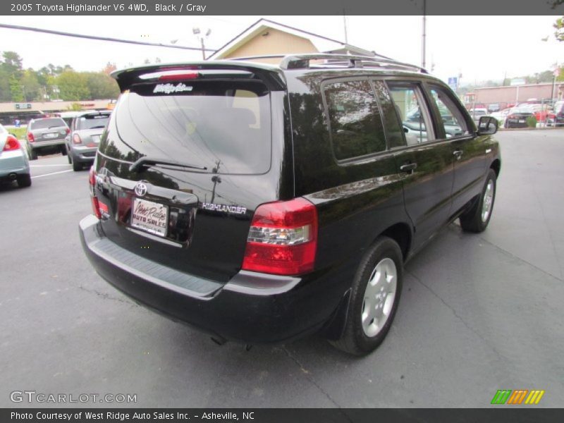Black / Gray 2005 Toyota Highlander V6 4WD