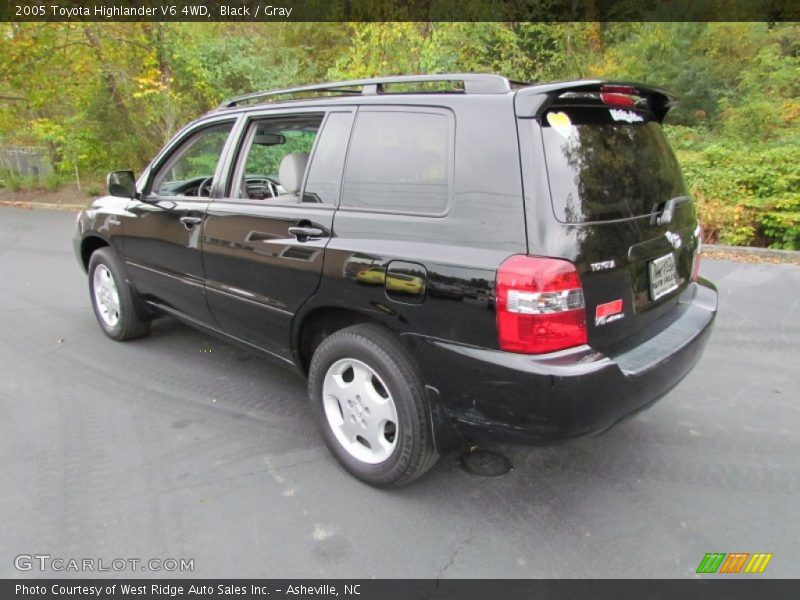 Black / Gray 2005 Toyota Highlander V6 4WD