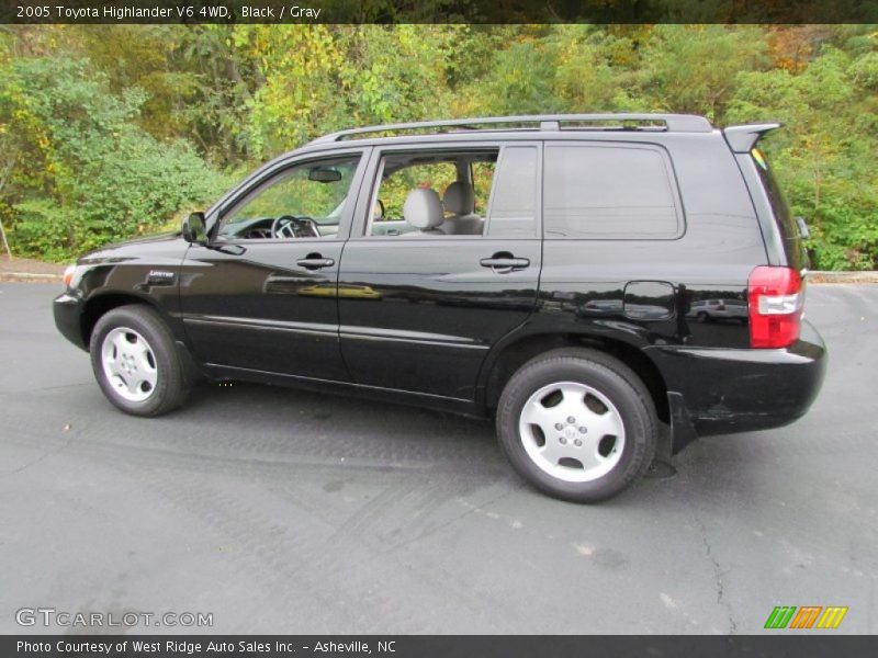 Black / Gray 2005 Toyota Highlander V6 4WD