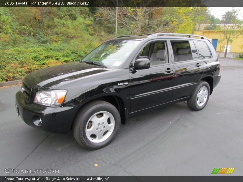Black / Gray 2005 Toyota Highlander V6 4WD